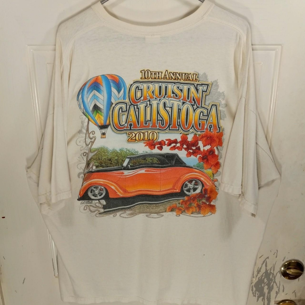 Cruisin' Calistoga 2010 car show tee shirt